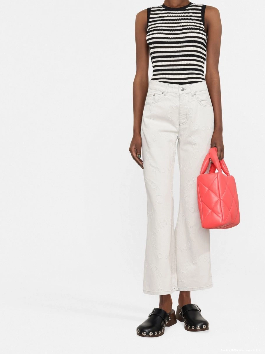 Affordable Stella logo Women flared high-waisted McCartney trousers 0328